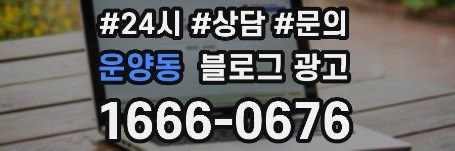 운양동 브랜드 블로그