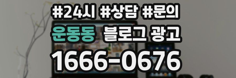 운동동 브랜드 블로그