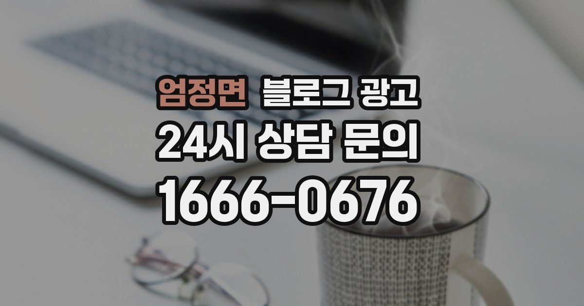 엄정면 블로그 광고