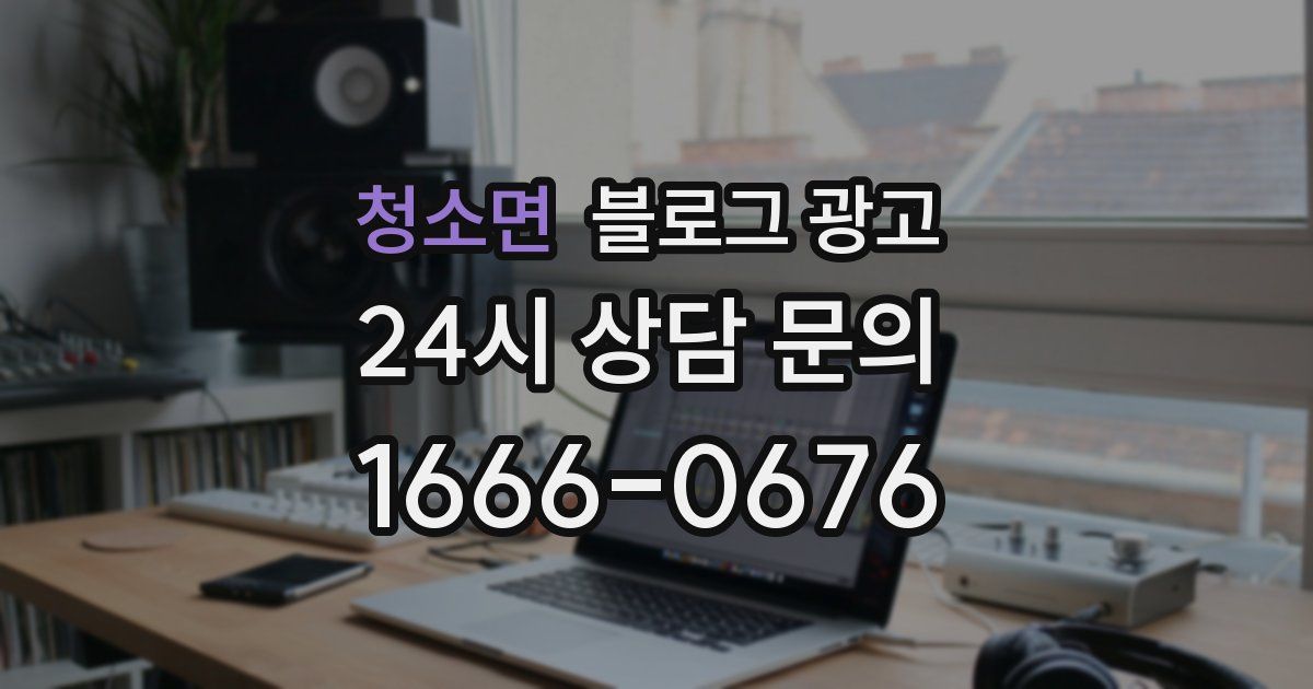 청소면 블로그 광고