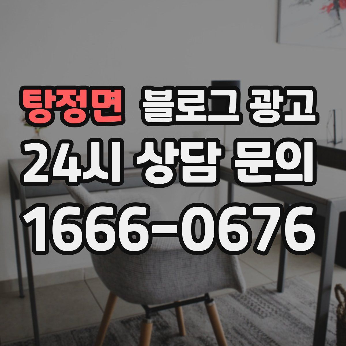 탕정면 블로그 광고