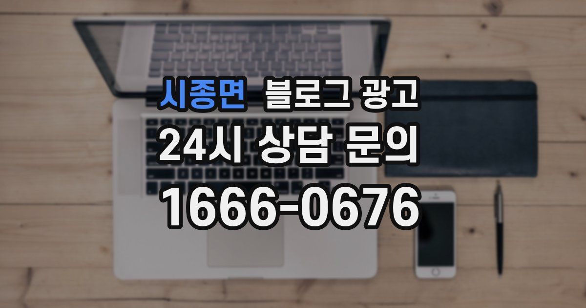시종면 블로그 광고