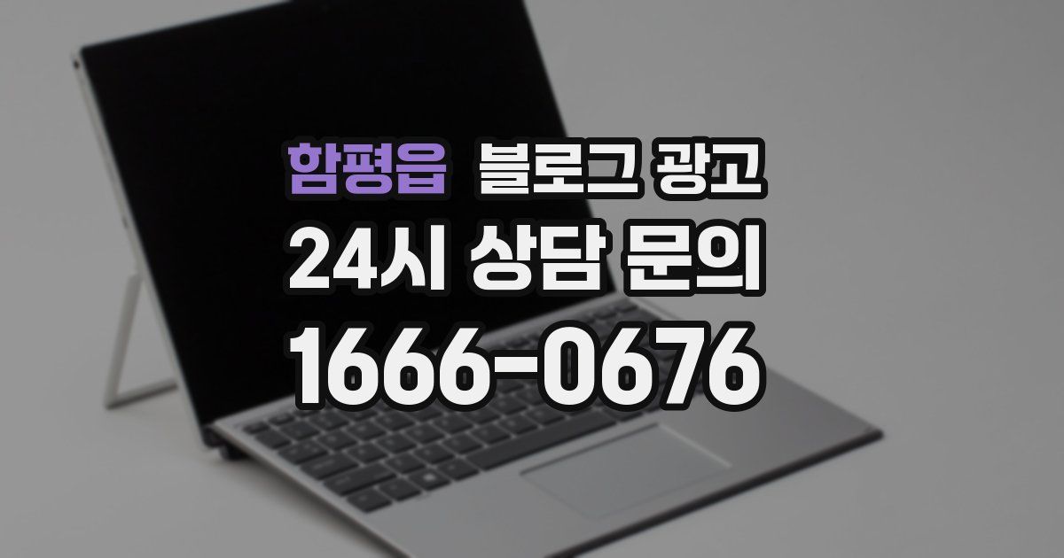 함평읍 블로그 광고