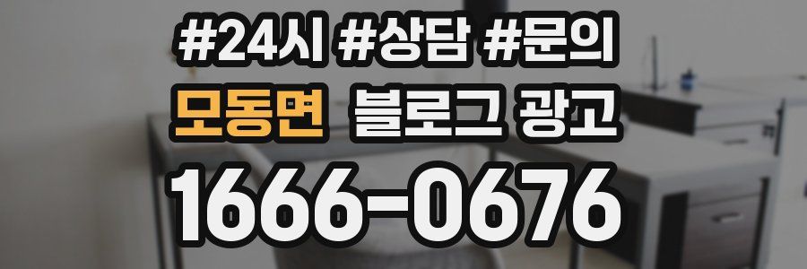 모동면 브랜드 블로그
