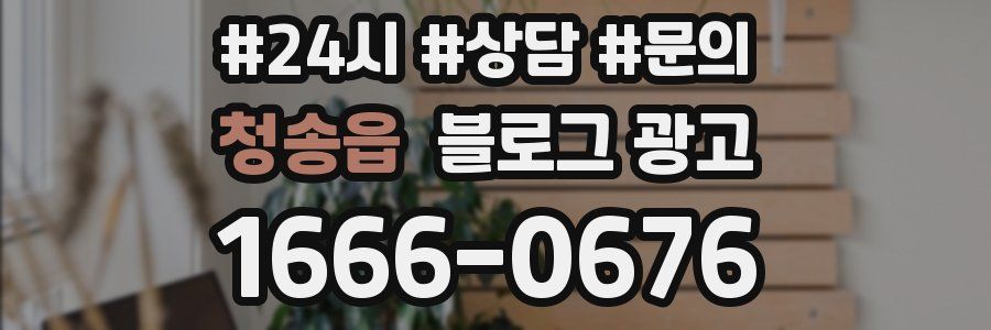 청송읍 브랜드 블로그