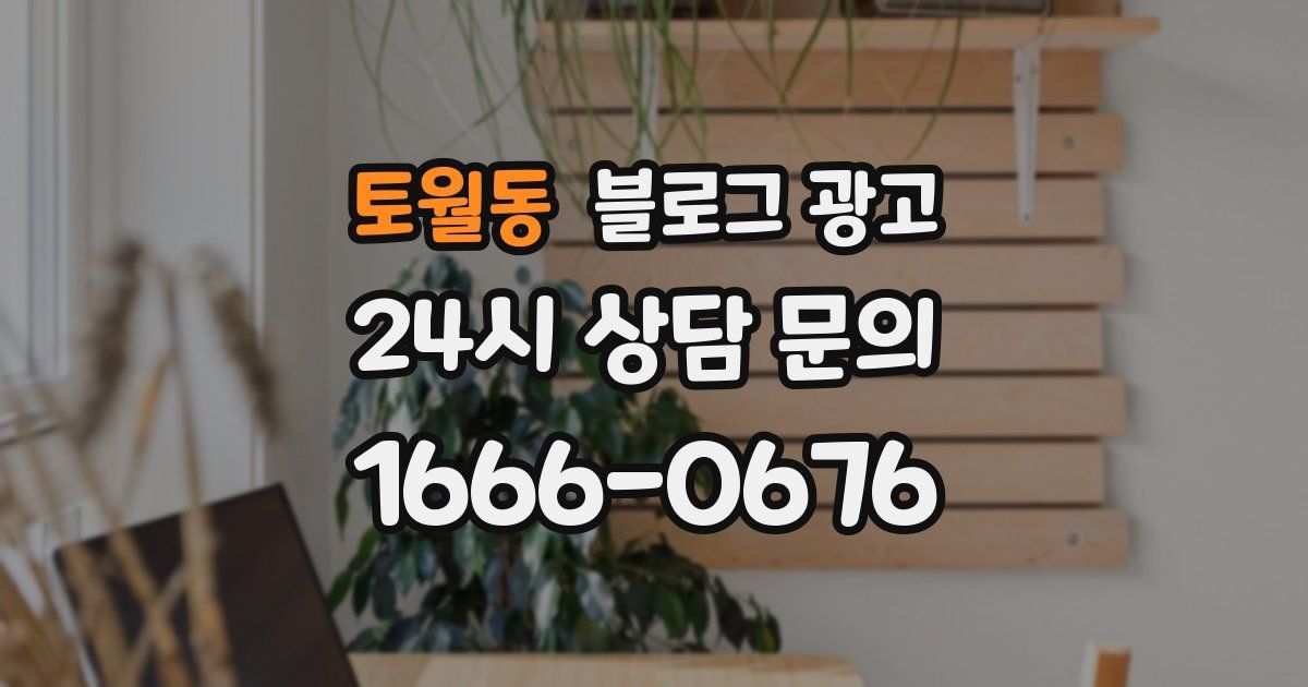 토월동 블로그 광고