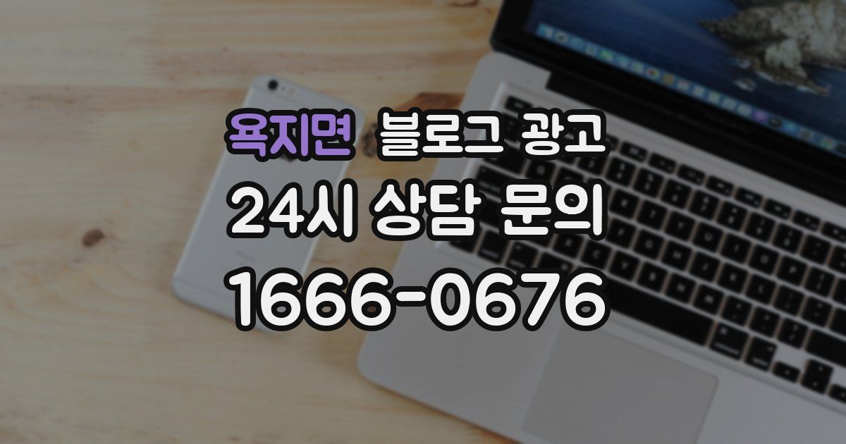 욕지면 블로그 광고