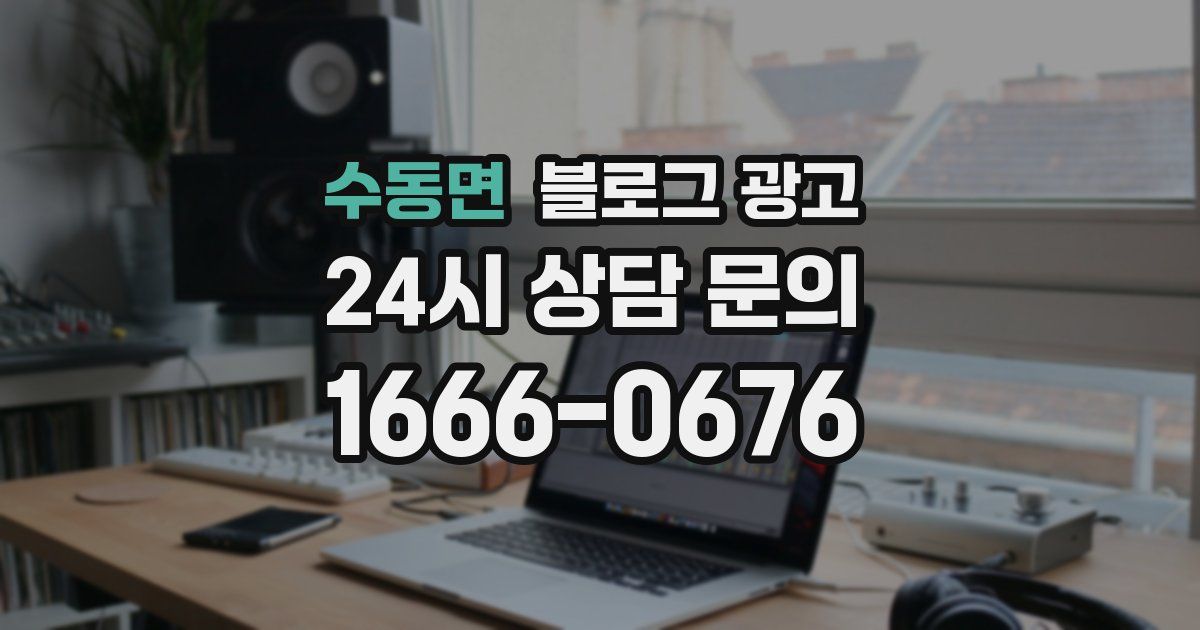 수동면 블로그 광고