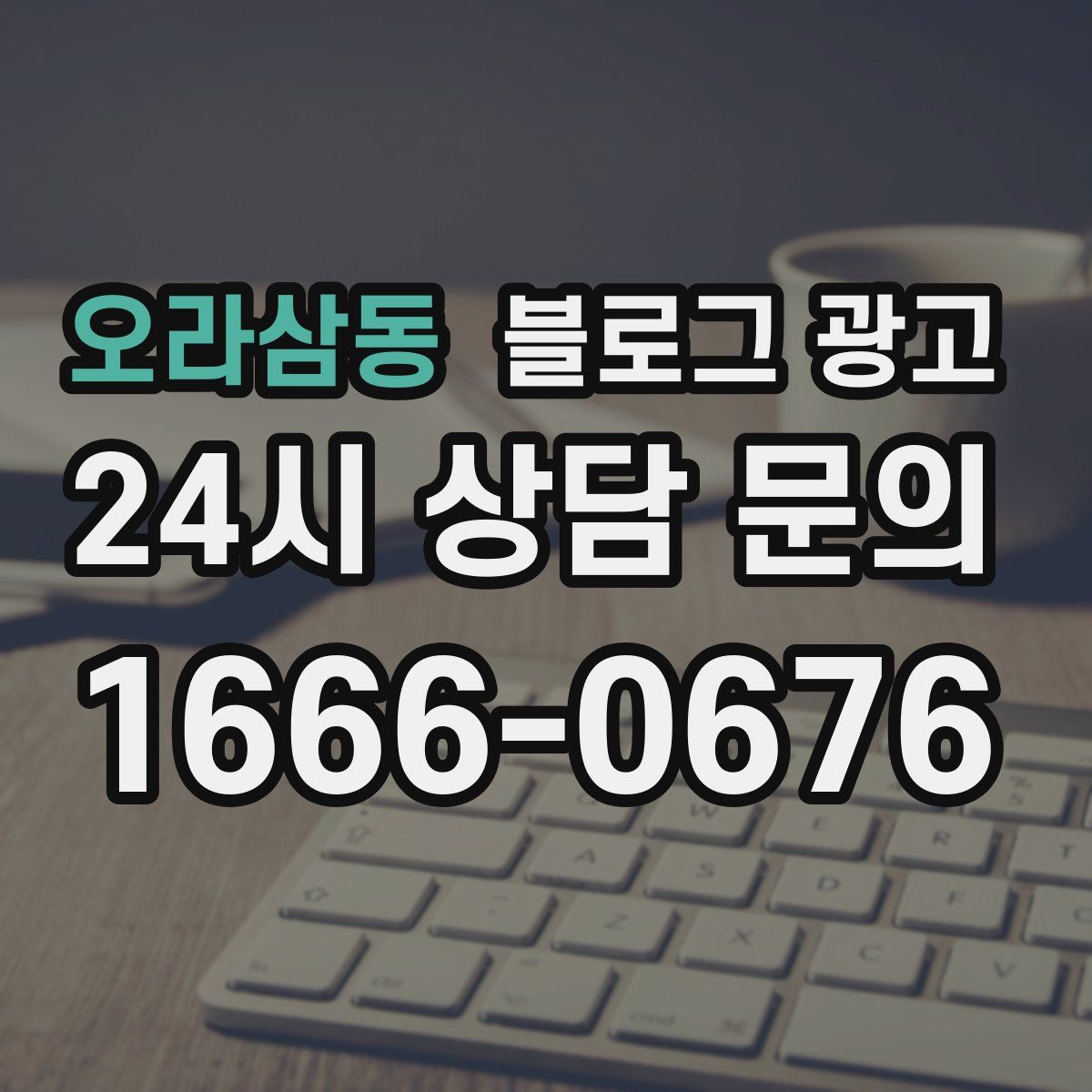 오라삼동 블로그 광고