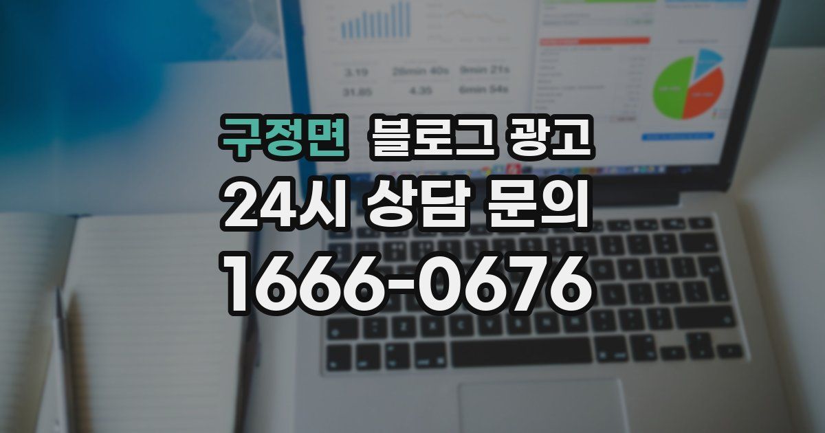 구정면 블로그 광고
