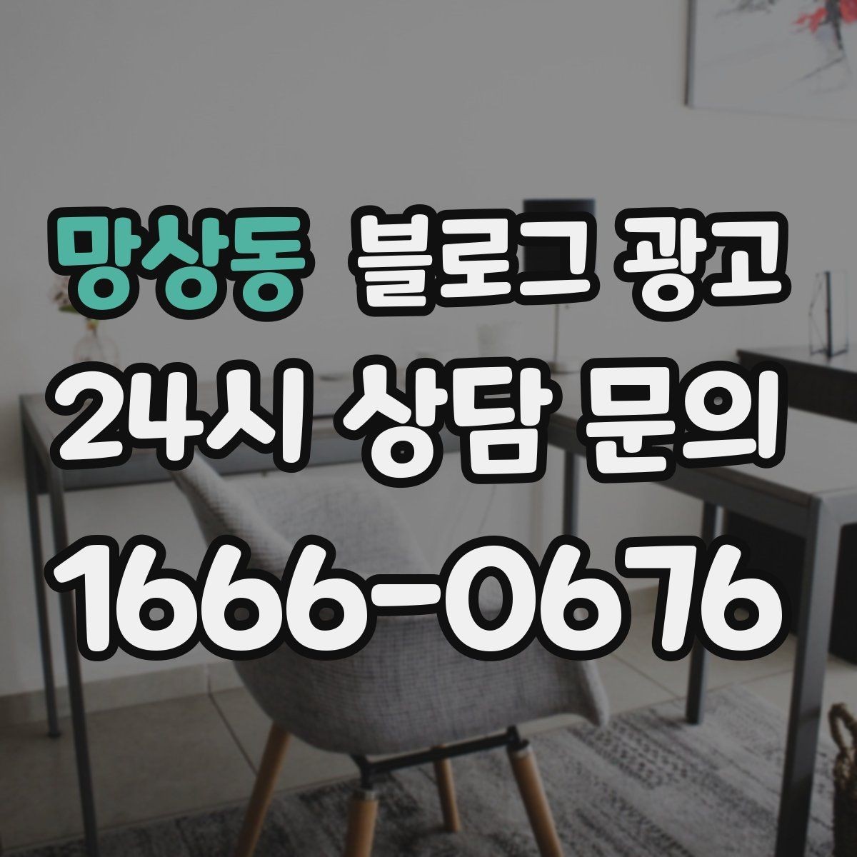 망상동 블로그 광고 설치 후 관리와 점검 주기를 안내하는 제목