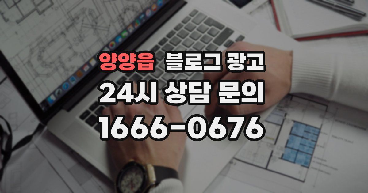 양양읍 블로그 광고
