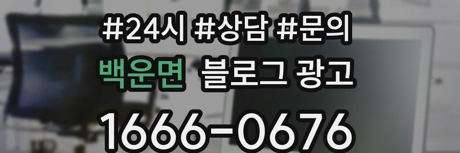 백운면 브랜드 블로그
