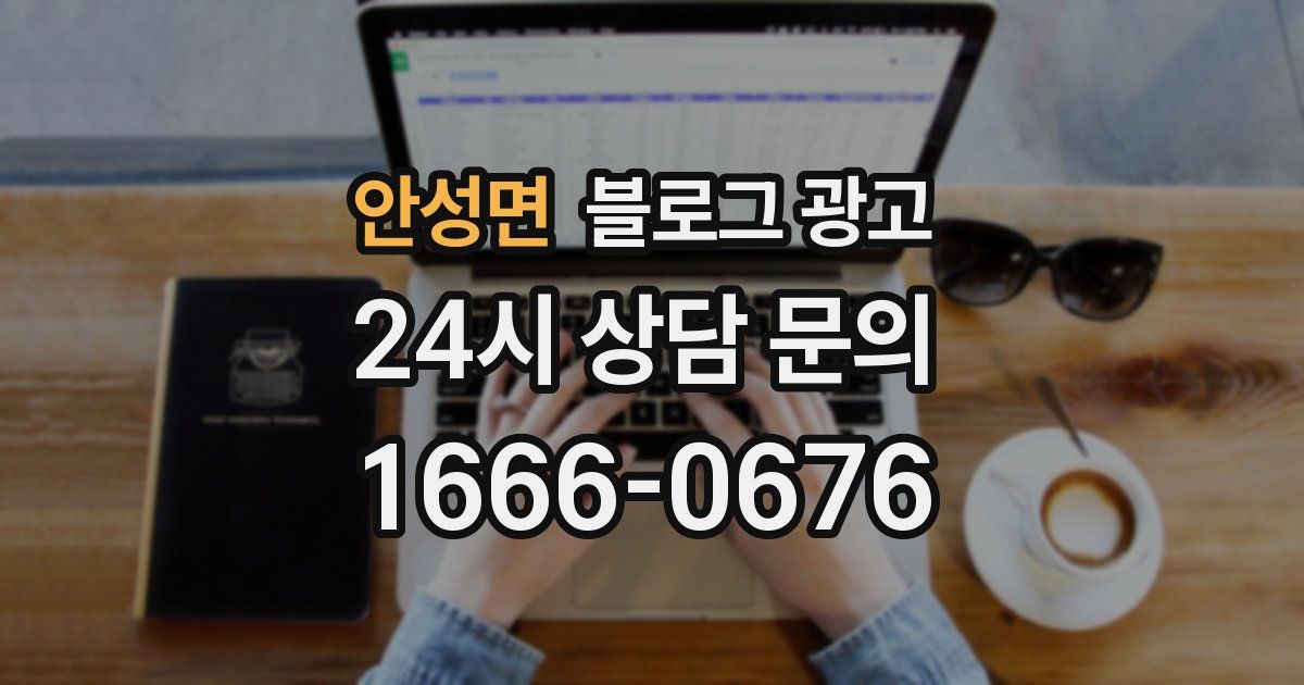 안성면 블로그 광고