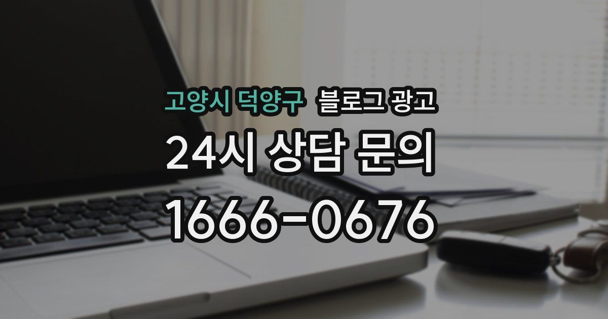 고양시 덕양구 블로그 광고