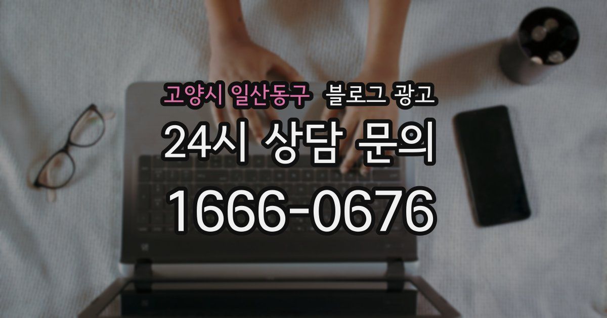 고양시 일산동구 블로그 광고