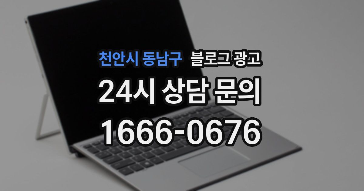 천안시 동남구 블로그 광고