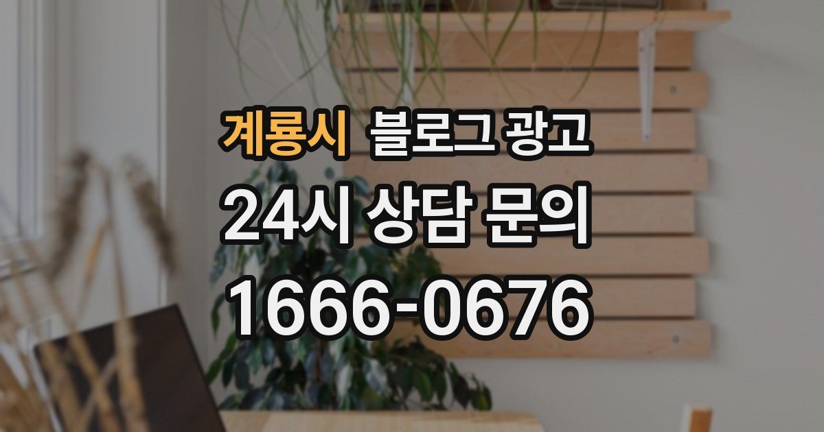 계룡시 블로그 광고