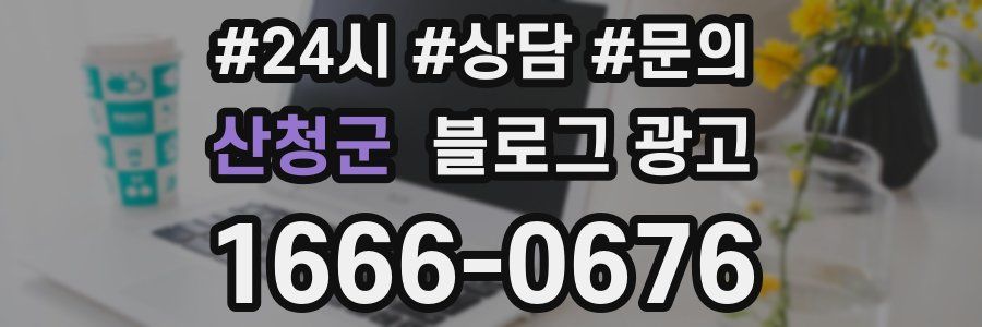 산청군 브랜드 블로그