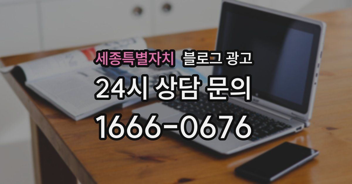 세종특별자치 블로그 광고