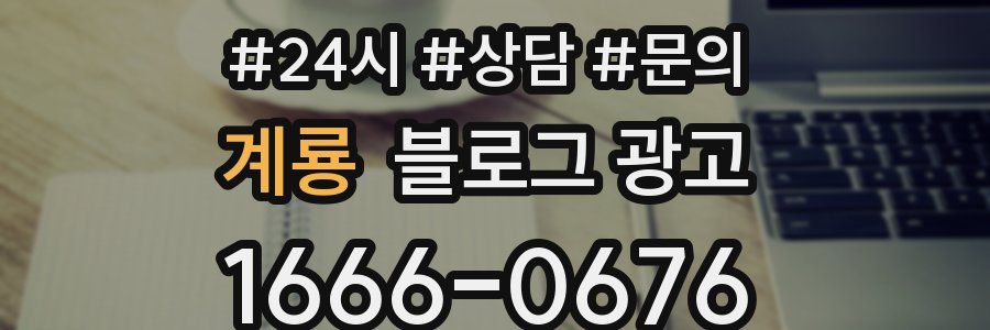 계룡 브랜드 블로그