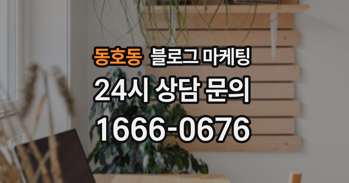 동호동 블로그 마케팅