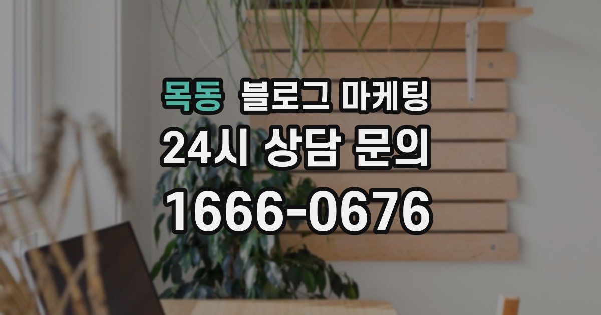 목동 블로그 마케팅