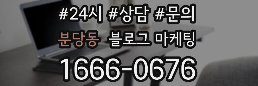 분당동 브랜드 블로그