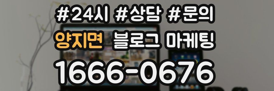 양지면 브랜드 블로그