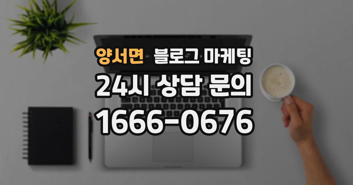 양서면 블로그 마케팅