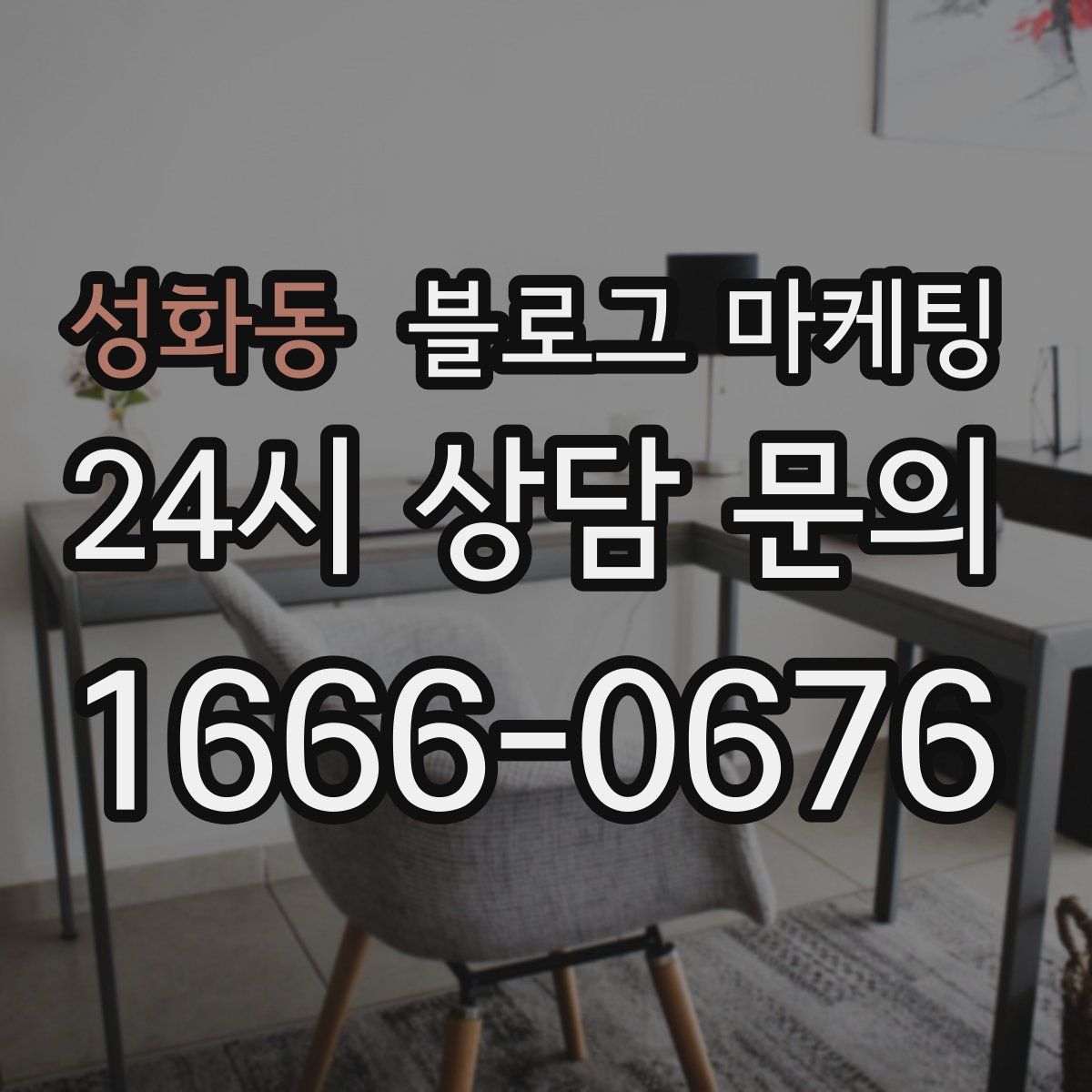 성화동 블로그 마케팅
