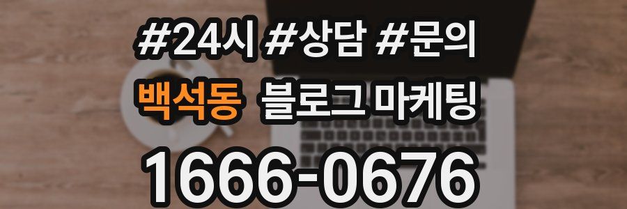 백석동 브랜드 블로그