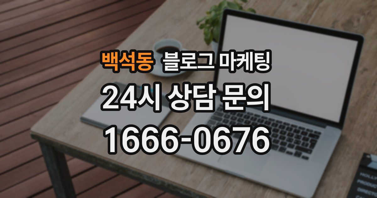 백석동 블로그 마케팅