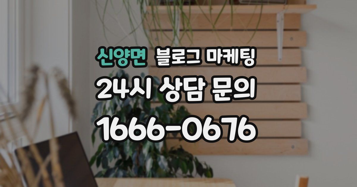 신양면 블로그 마케팅
