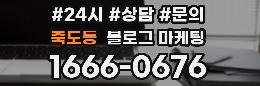 죽도동 브랜드 블로그