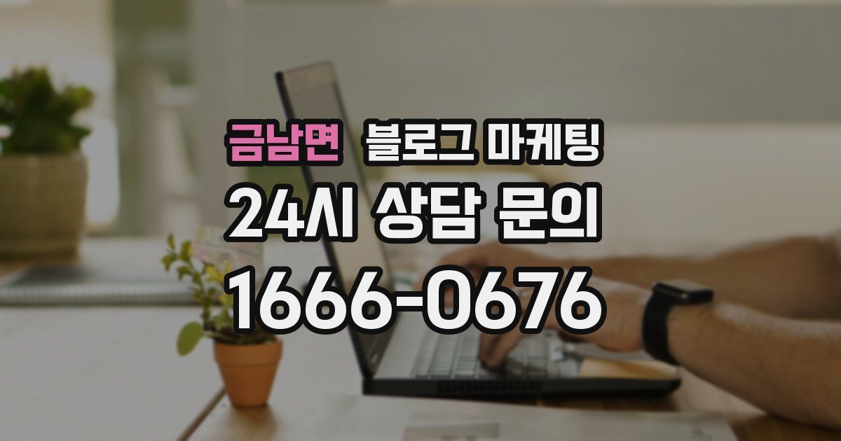 금남면 블로그 마케팅