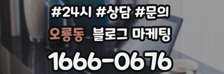 오룡동 브랜드 블로그
