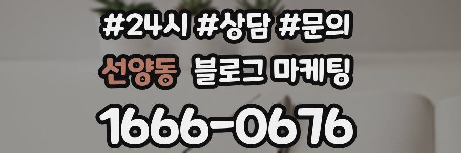 선양동 브랜드 블로그