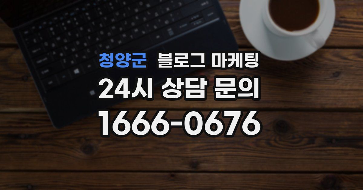 청양군 블로그 마케팅