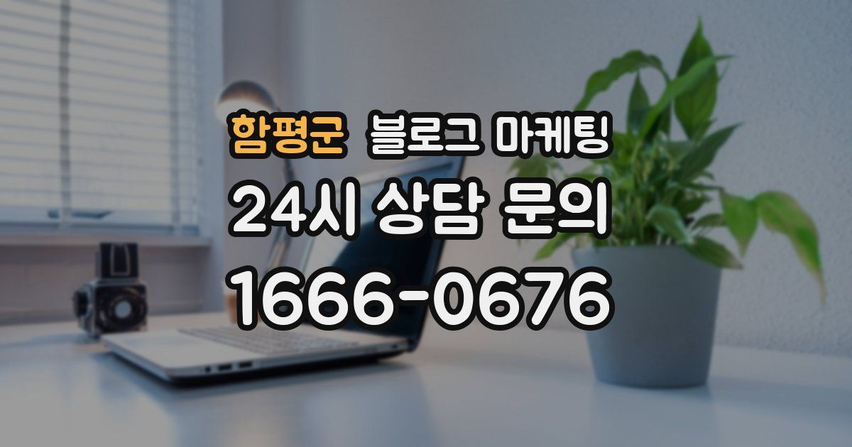 함평군 블로그 마케팅