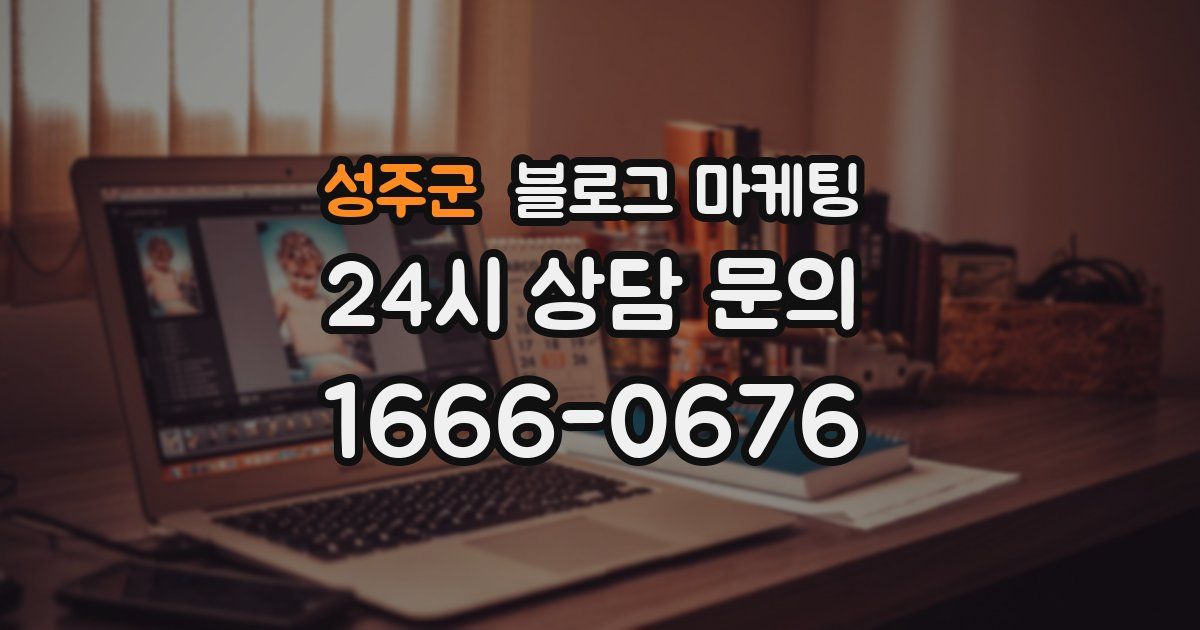 성주군 블로그 마케팅