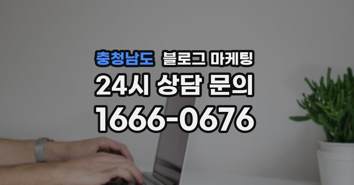 충청남도 블로그 마케팅