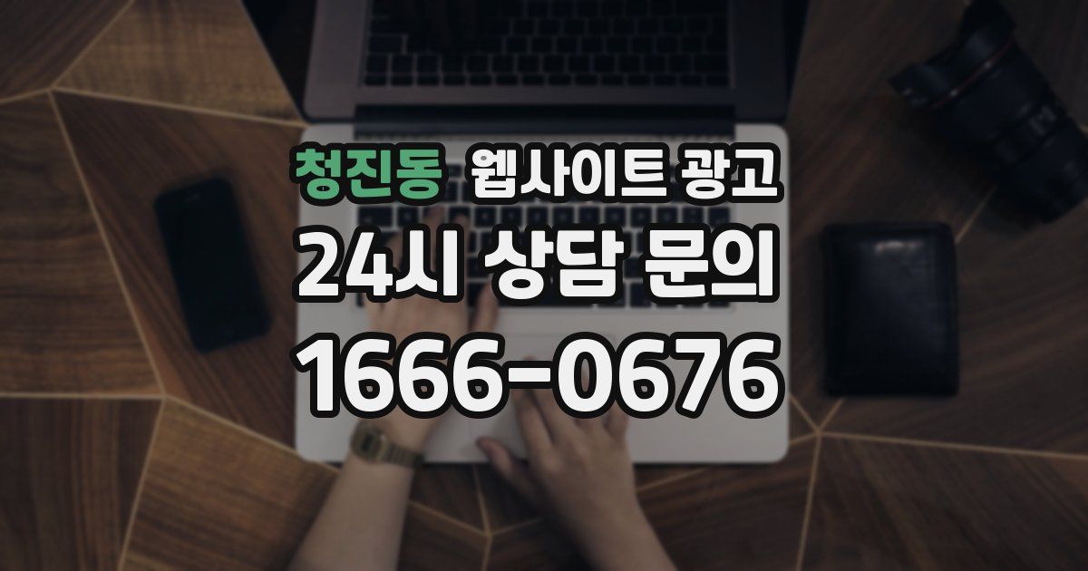 청진동 웹사이트 광고