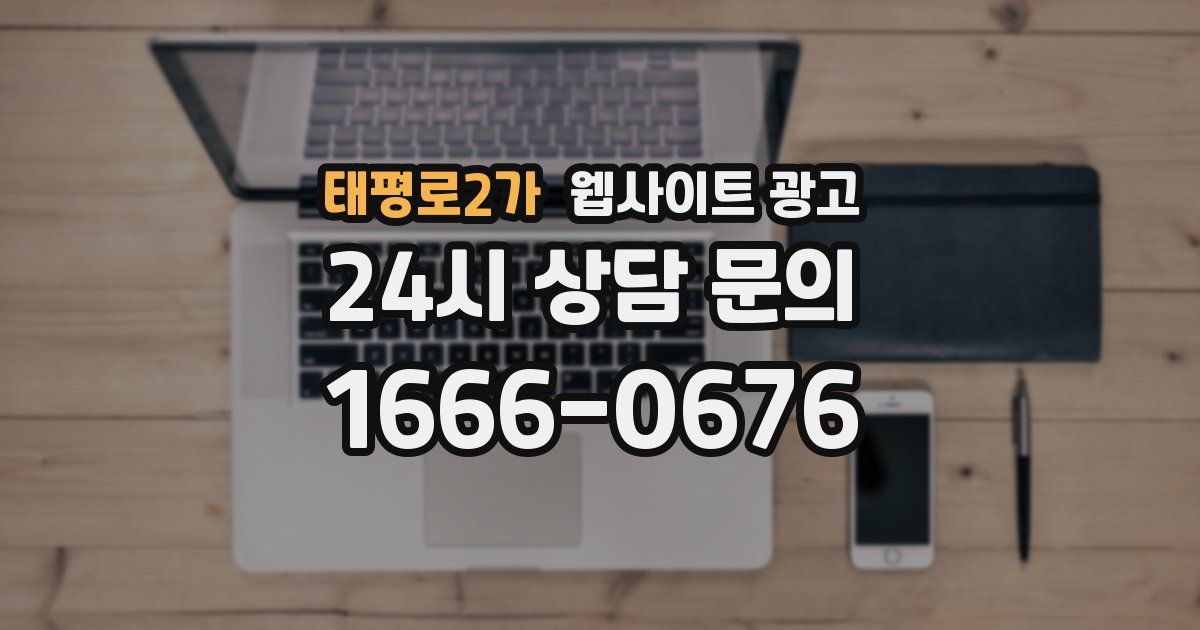 태평로2가 웹사이트 광고