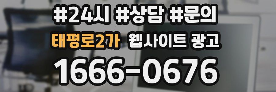 태평로2가 웹사이트 광고