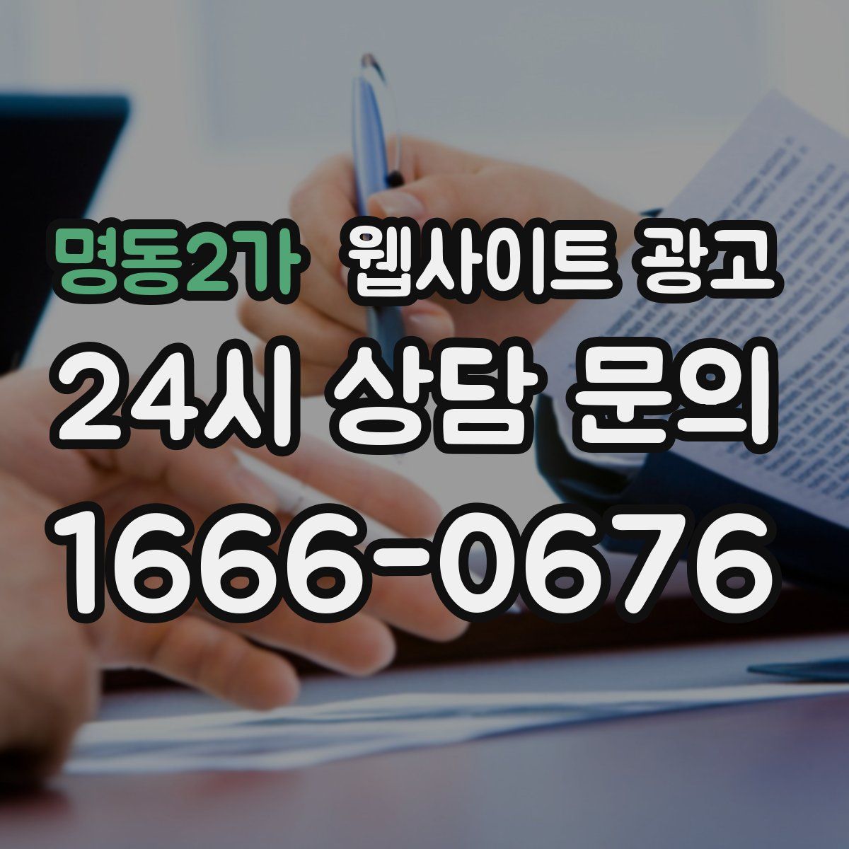 명동2가 웹사이트 광고