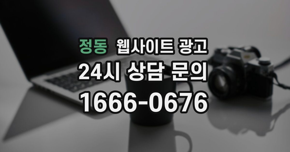 정동 웹사이트 광고