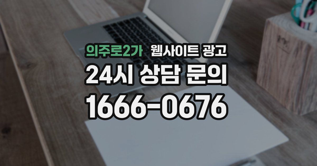 의주로2가 웹사이트 광고