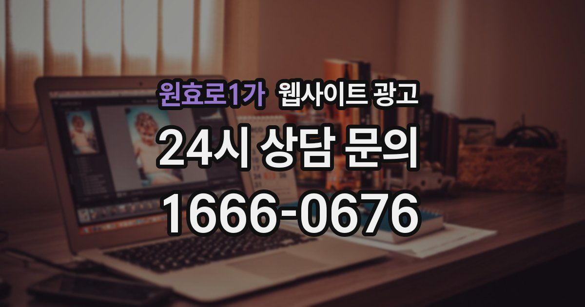 원효로1가 웹사이트 광고