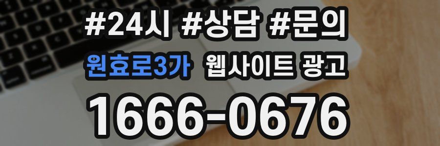 원효로3가 웹사이트 광고